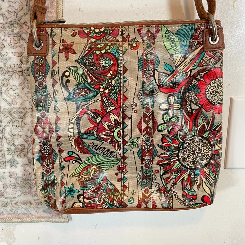 SAKROOTS by THE SAK Owl Print Crossbody Bag